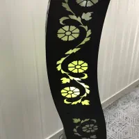 اباژور ایستاده دو لامپی چوبی