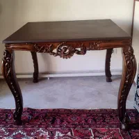 میز ناهارخوری چوب راش کاملا سالم و نو