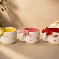فنجون سرامیکی و نمکدان سرامیکی