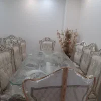 مبلمان سلطنتی شرکتی ومیز ناهار خوری|مبلمان خانگی و میز عسلی|اندیشه, پرنیان|دیوار