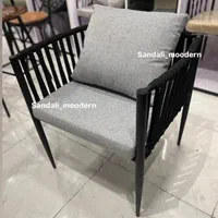 صندلی فلزی بافتدار کافه رستوران کافیشاپ تراس ویلا