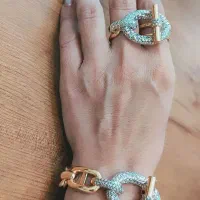 ست طلا انگشتر و دستبند هرمس ـ نو و لوکس|جواهرات|مشهد, هنرستان|دیوار