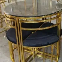 میز غذا خوری کم جا چوبی فلزی سفارشی|میز و صندلی غذاخوری|زنجان, |دیوار