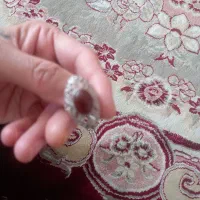 انگشتر نقره و گردنبد|جواهرات|بیجار, |دیوار