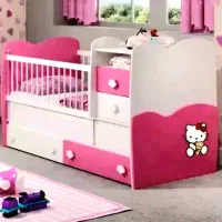 تخت نوزاد نوجوان/میزتحریر/کمد لباس/ویترین/۲تادراور