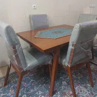 فروش میز و صندلی نهارخوری چوب در حد نو