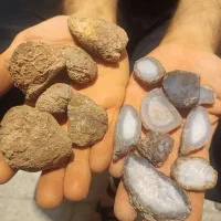 توپی عقیق .سلیمانی .کوارتز .تو خالی .