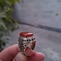 انگشتر فاخر عقیق اصیل یمنی|جواهرات|قم, تکیه آقا سید حسنی|دیوار