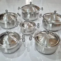 سرویس قابلمه استیل کف چدن باکیفیت ایتالیا PRANDLLI