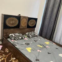 تخت ۲نفره +تشک ۲کشو (نور مخفی دار)