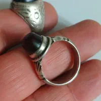 دو انگشتر نقره عقیق کهنه|بدلیجات|تهران, زمزم|دیوار