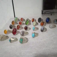 انگشتر نقره عقیق فیروزه نیشابور شجر