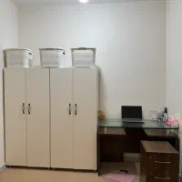 میزکار کمدباکس بندی  باکس سفید صندلی میزتحریر پرده