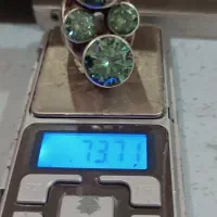 انگشتر جواهرات موزنایت الماس روسی وزن 73.73