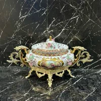 ست چینی و ترکیب برنز|ظروف سرو و پذیرایی|ری, ملکآباد|دیوار