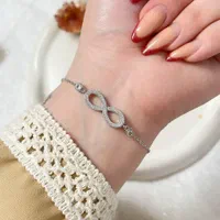 دستبند نقره کد001700جواهری روکش طلا کادویی تولد