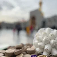 عکاسی حرم وجمکران همراه ست لباس عقد