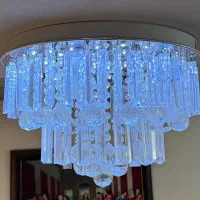 دو عدد لوستر زیبا و کنترل دار  ویک عدد دیوهری|لوستر و چراغ آویز|رشت, دروازه لاکان|دیوار