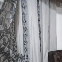 پرده با زیره حریر|پرده، رانر، رومیزی|سیرجان, |دیوار