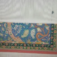 فرش ابریشم پشتی|فرش|زنجان, |دیوار