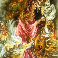 تابلو مینیاتور کد 42 دستبافت و ابریشم دار