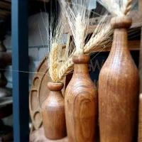 گلدون های چوبی دکوری سفالی