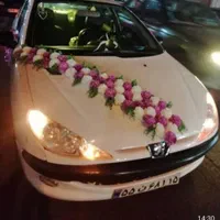 تزئین ماشین عروس  اجاره ای گل مصنوعی|گل مصنوعی|تبریز, |دیوار