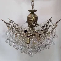دو عدد لوستر برنزی چتری ۷ تومن