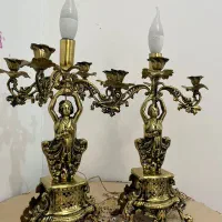 آینه و شعمدان قدیمی برنز|آینه|تهران, جوادیه|دیوار