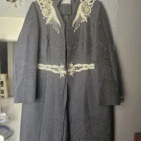 مانتو مشکی سنگ دوزی مجلسی پاییزه سایز ۴۶|لباس|پرند, فاز ۶|دیوار
