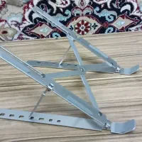 پایه نگهدارنه لپتاپ آلومینیومی رنگ نقره ای نو