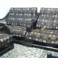 فروش یک دست مبلمان چوبی مدل روز
