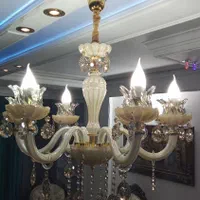 لوستر کریستالی شیک|لوستر و چراغ آویز|قم, زنبیل آباد|دیوار