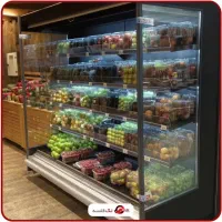 یخچال. فریز ویترینی الکترو استیل