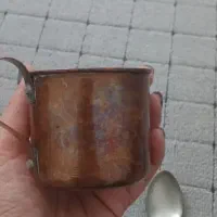 لیوان  و قاشق مسی