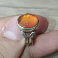 انگشتر عقیق یمنی خطی