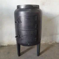 بخاری هیزمی آتشدان آتشکده باغی کارگاهی ورق ضخیم