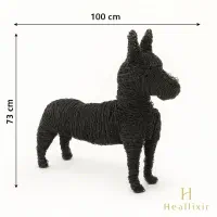 مجسمه سیمی دکوری سگ