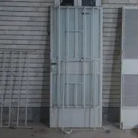درب آهنی دو لنگه ورودی هال بدون چارچوب