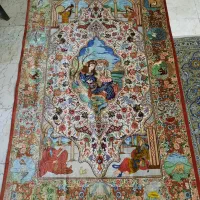 قالیچه تمام ابریشم قم