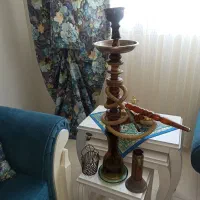 قلیان تنه چوبی