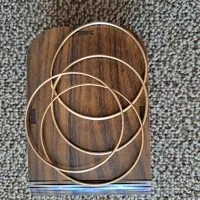 ۴عدد النگو آینه‌ای طلا