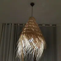 دو عدد لوستر حصیری بوهو