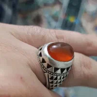 انگشتر عقیق یمنی آبدار خوشگل