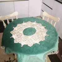 تعدادی رومیزی مربع و دایره مخمل مبلی|پرده، رانر، رومیزی|اسلام‌شهر, صادقیه|دیوار
