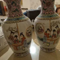 دیس ژاپنی و گلدان انتیک