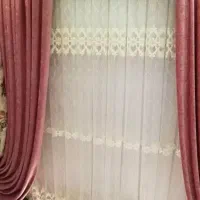 پرده پارچه‌ای پذیرایی و اتاق خواب کاملا سالم نو