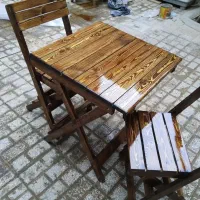 میز و صندلی تاشو چوب روسی ضدآب با ضمانت