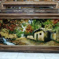 تابلوفرش کوچه باغ نقش برجسته/فروش نقد و اقساط|تابلو فرش|تهران, بوستان جنگلی لویزان|دیوار