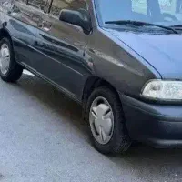 پراید خاکستری بیرنگ کم کار